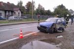 Zderzenie czołowe samochodów osobowych na DW781 w Wieprzu