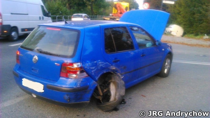 Wypadek drogowy w Inwałdzie na DK52