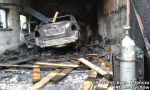 Pożar garażu wraz z samochodem - Andrychów, ul. Kilińskiego 20190524